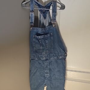 GAP  Short Blue Denim Overalls
